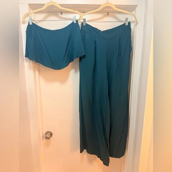 Free People Gia Two piece set- Teal - Picture 3 of 14